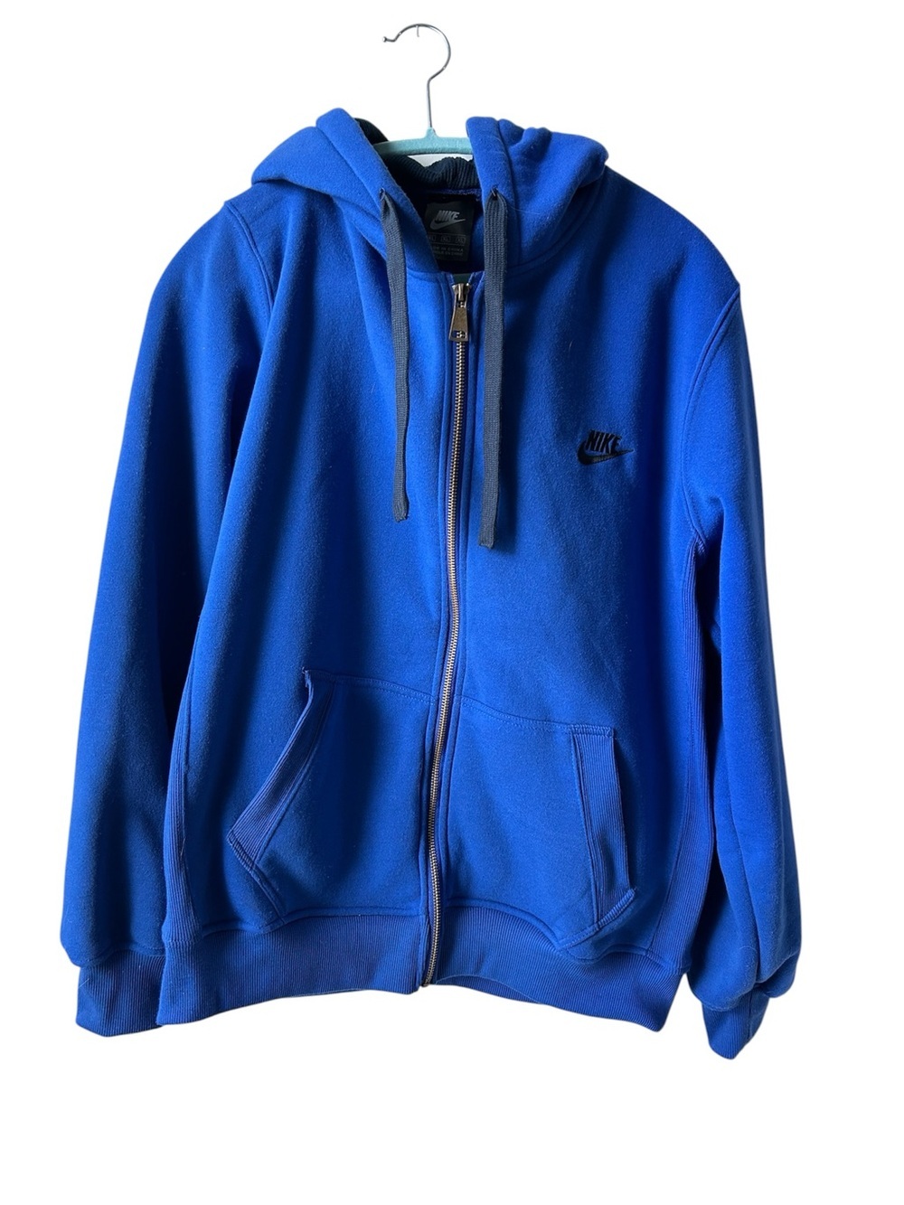 Nike Men’s  Royal Blue Full Zip Hooded Sweatshirt